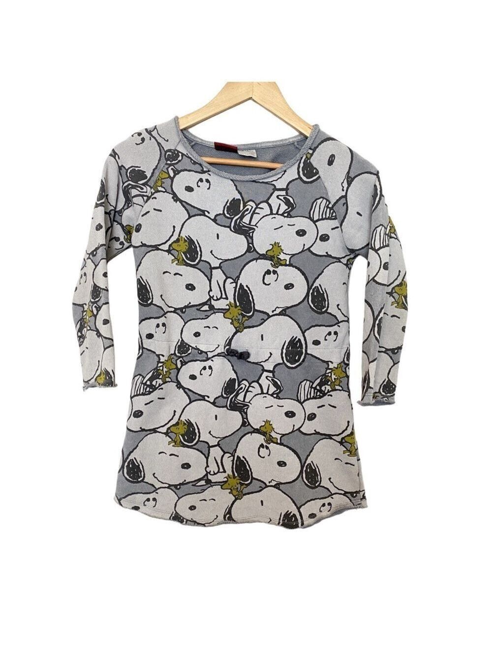 Zara Girls Peanuts Snoopy Long sleeve Dress size 7
